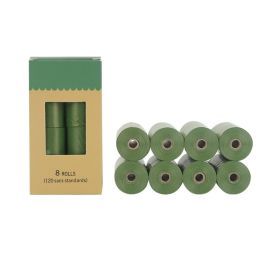 EPI Environmentally Friendly Degradable Pet Garbage Bag (Option: Green 8 Rolls Boxedset-Tasteless)
