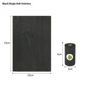 EPI Environmentally Friendly Degradable Pet Garbage Bag (Option: Black Single Volumes-Tasteless)