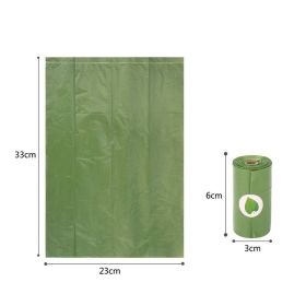 EPI Environmentally Friendly Degradable Pet Garbage Bag (Option: Green Single Roll-Lavender Flavor)