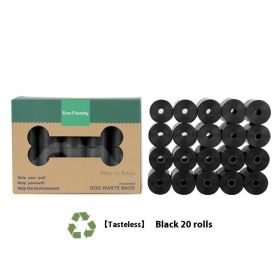 EPI Environmentally Friendly Degradable Pet Garbage Bag (Option: Black 20 Rolls Boxedset-Tasteless)