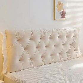 Headboard Pillow  Length 1.2m, 3 colors (Color: beige)